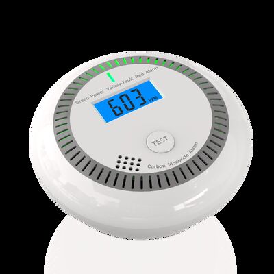 10-Year Lifespan Carbon Monoxide Detector with Electrochemical Sensor and 85dB Alarm Sound
