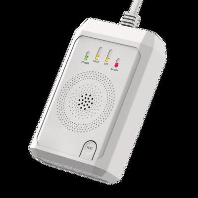 AC Powered Gas Leak Alarm 90V - 220V Combustible Gas Detector For Home