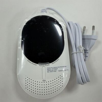 Smart WiFi CO and Gas Detector with TUYA App Integration, 85 dB Alarm Sound, and 10-Second Response Time for Commercial Buildings