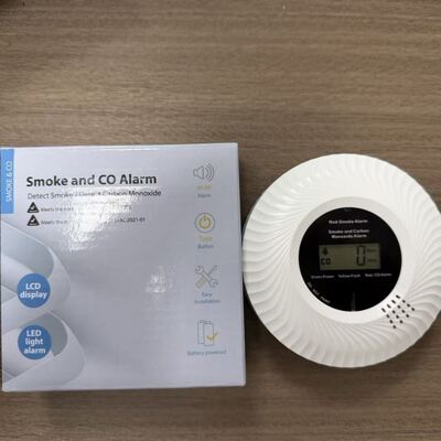 10-Year Battery Life Smoke and CO Detector with Photoelectric/Electrochemical Sensor and 85dB Alarm Sound