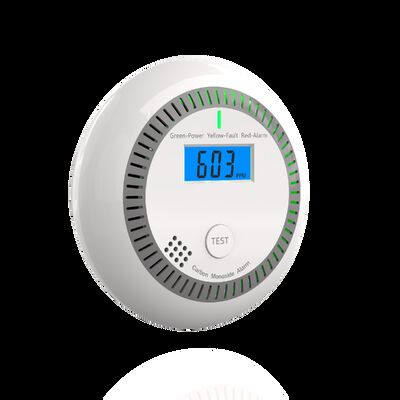 10-Year Lifespan Carbon Monoxide Detector with Electrochemical Sensor and 85dB Alarm Sound