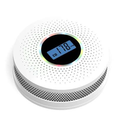 Photoelectric Smoke Carbon Monoxide Detectors Custom Home CO Detector With 5 Year Life Lcd Display
