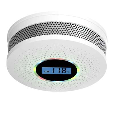 5 Year Carbon Monoxide Smoke Detector Customized Battery Operated Fire Alarm With 85dB Alarm