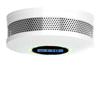 White Smoke Carbon Monoxide Detectors Photoelectric Fire Alarm CO Detector OEM