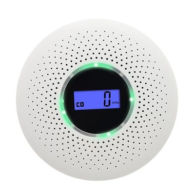 Custom Carbon Monoxide And Smoke Alarms 5 Year Battery Carbon Monoxide Detectors With HD LCD Display