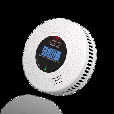 OEM Smoke And Carbon Monoxide Detector Sensor Battery Powered 85 dB Alarm With LCD Display