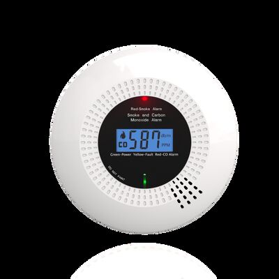 10 Year Smoke and Carbon Monoxide Alarm with Replaceable AA Battery Power