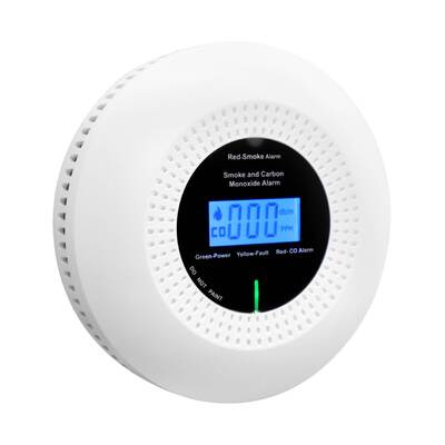85dB Smoke and Carbon Monoxide Alarm with Visual and Audible Warning