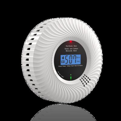 10 Year Battery Carbon Monoxide Detector Dual Sensor Photoelectric Smoke Detector EN Certified