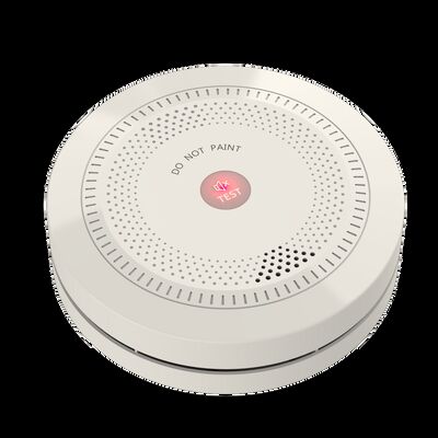 White Photoelectric Sensor Smoke Alarms Fireproof Battery Operated Smoke Alarm OEM ODM