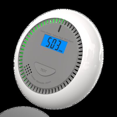 10 Year Battery Life CO Carbon Monoxide Detector with Electrochemical Sensor and ABS Fireproof Housing