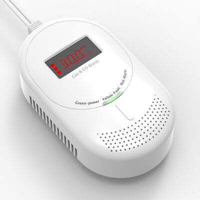 AC Powered Carbon Monoxide Gas Detectors Residential Carbon Monoxide Gas Alarms With SGS Tested