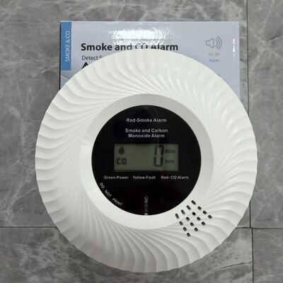 10-Year Lithium Battery Smoke Carbon Monoxide Detector with 85dB Alarm Sound and Dual Detection System
