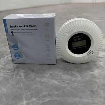 10-Year Lifespan Smoke Carbon Monoxide Detector with Photoelectric Sensor and Battery Operation
